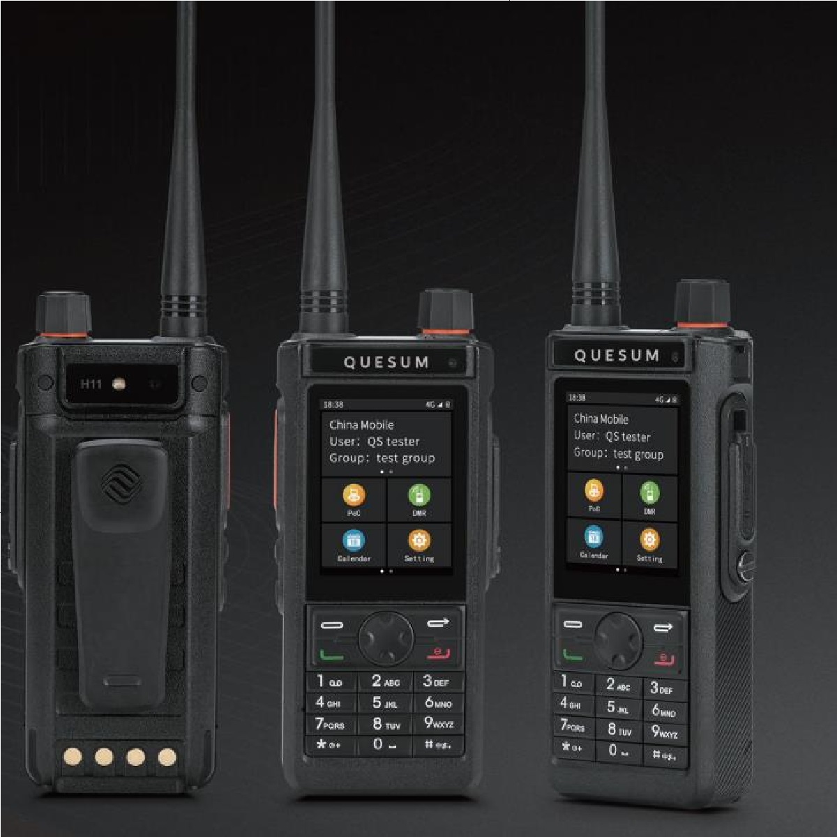 Цифровая рация  DMR+POC+аналог 2 диапазона UHF и VHF, мощность 5 Ватт, АКБ 2800 мАч, 1024 канала, 2 камеры, GPS, WiFi, IP-67