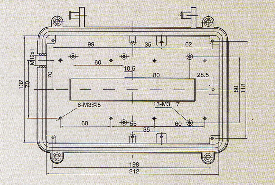Бокс COMBAT HF-E-11 (внутр. 212х132х92 мм) влагозащищенный IP-67 для радио электронного оборудования