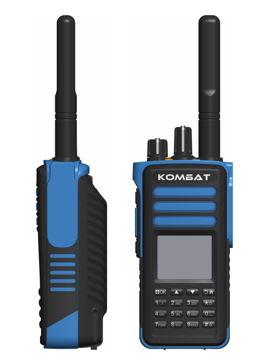 Рация DMR цифровая КОМБАТ АТЕХ Т-44 VHF взрывозащищенная, диапазон 136-174 Мгц, мощность 10 Ватт, аккумулятор 3350 мА, зарядка USB Type-C, 32 канала, цветной дисплей, влагозащита IP67