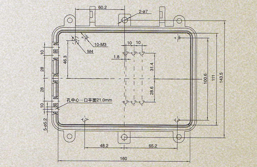 Бокс COMBAT HF-E-97 (внутр. 161х113х81 мм) влагозащищенный IP-67 для радио электронного оборудования