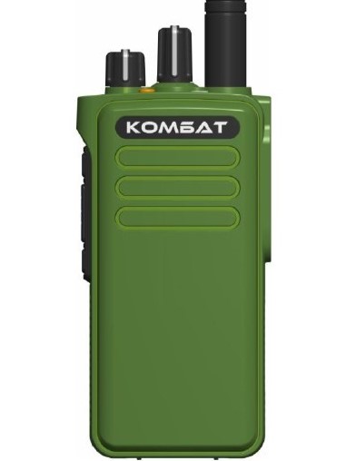 Рация DMR цифровая COMBAT 800 ARMY мощность до 10 Ватт, аккумулятор 3350 мА, зарядка Type-C, 200 каналов, без дисплея, влагозащита IP-68