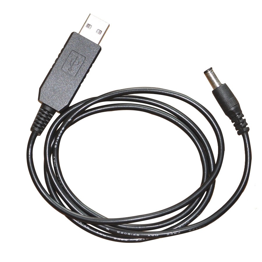 Кабель зарядки от USB на разъем 3,5/1,35, повышающий до 10 Вольт