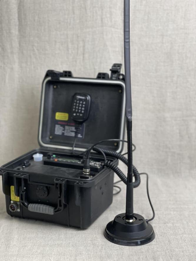 Радиовынос КОМБАТ РВ-5/123,5UV: комплект складная ленточная антенна двухдиапазонная UHF+VHF, длинная 123,5 см + магнитное основание с PL разъемом