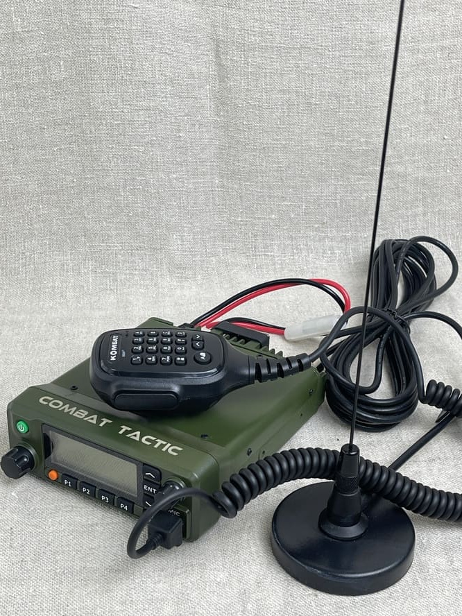 Цифровая DMR рация ТАКТИК АВТО 7000 поддержка OFB AES-256, анти РЭБ Супергетеродин, мощность 40 Вт, 2 диапазона UHF+VHF, питание 12V, комплект с программатором, антенной на магните и кабелем 5 м.