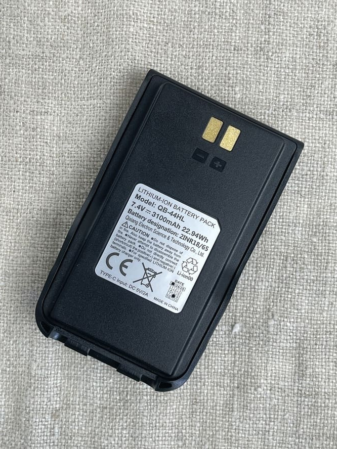 Дополнительный аккумулятор для рации ANYTONE D878UV емкость 3100 мА, USB type C