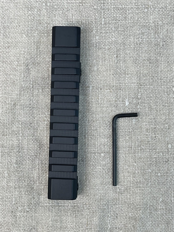 Планка-переходник с ласточкин хвост на Weaver (Вивер), длина 125 мм)