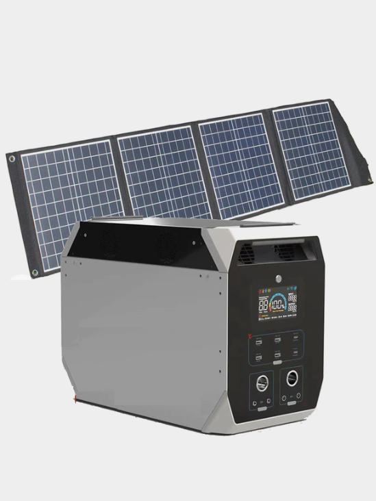 Система автономного питания КОМБАТ БИГБАТ ТРИП резервный блок питания, солнечная панель, ручной генератор