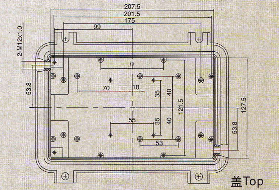 Бокс COMBAT HF-E-21 (внутр. 212х131х88 мм) влагозащищенный IP-67 для радио электронного оборудования